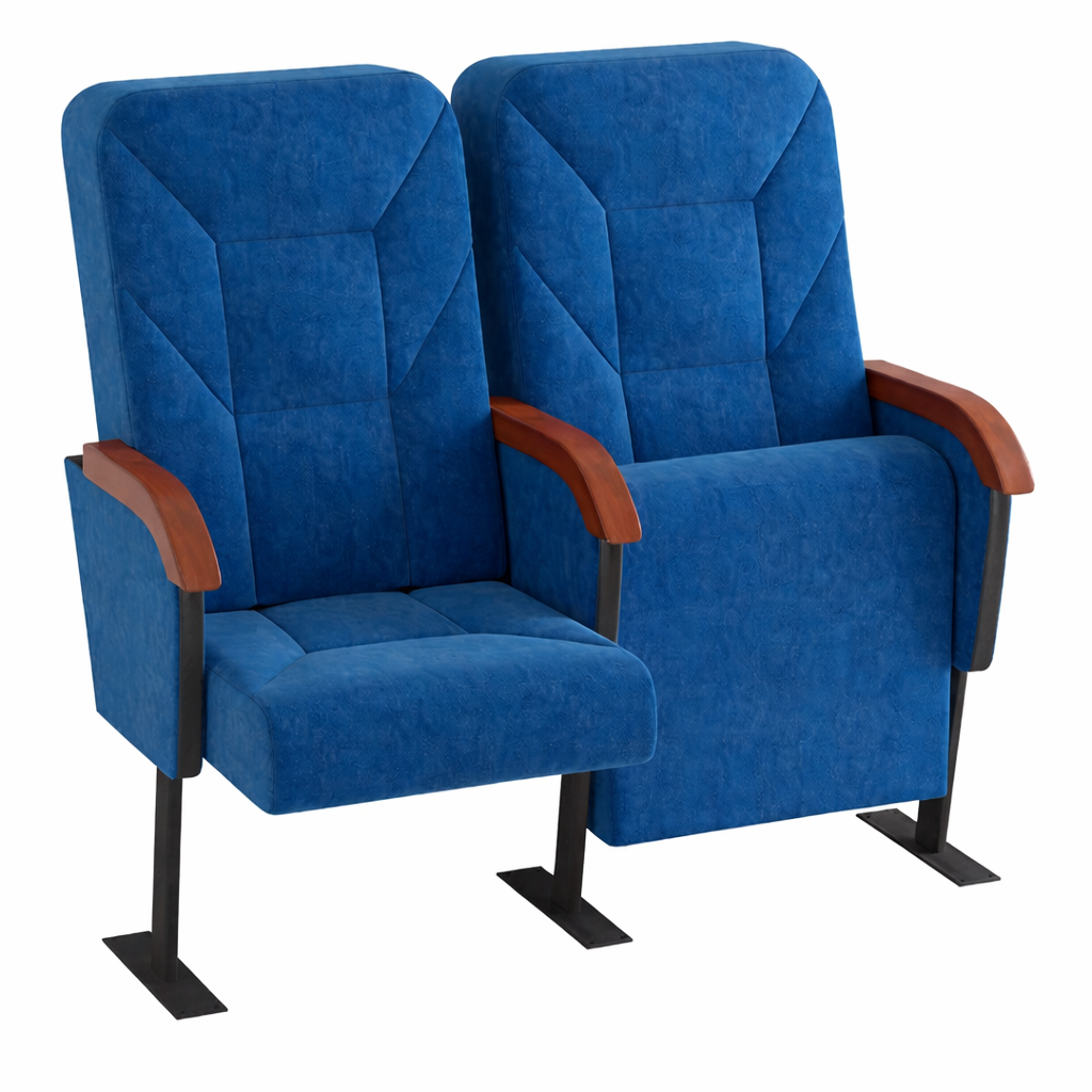 Крісло секційне MEBLIX "Пріор" з дерев'яними підлокітниками 2 секції